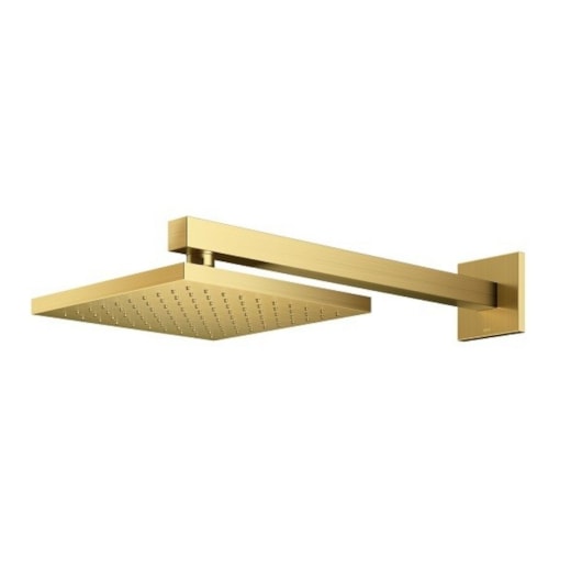 Chuveiro De Parede Quadrado Heaven Q200 Ouro Escovado Docol - Imagem principal - 8a0e141b-8eff-4e4e-b27e-298455834352