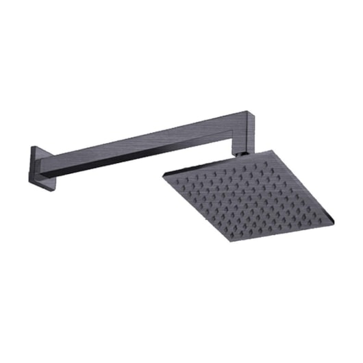 Chuveiro De Parede Quadrado Rb4180p Titânio Escovado Rubinettos 20x20cm - Imagem principal - ba90ee8e-f718-4a1d-88ca-dc16b9667240
