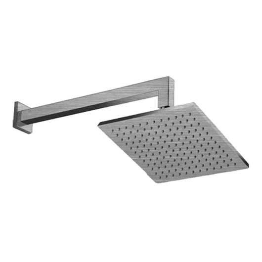 Chuveiro De Parede Quadrado Rb4185p Aço Escovado Rubinettos 30x30cm - Imagem principal - a2606571-222b-40f1-b7f3-17d664584360