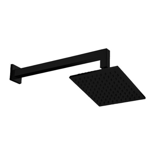 Chuveiro De Parede Quadrado Rb4185p Black Matte Rubinettos 30x30cm - Imagem principal - 6b224daf-aca9-4931-a2a1-54e446f6e368
