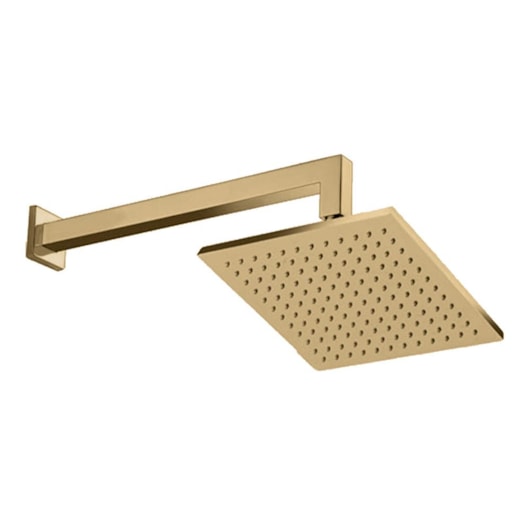 Chuveiro De Parede Quadrado Rb4185p Champagne Matte Rubinettos 30x30cm - Imagem principal - fadfe090-53b3-452c-a28b-22cad3eb15f4
