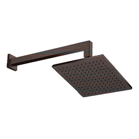 Chuveiro De Parede Quadrado Rb4185p Ébano Escovado Rubinettos 30x30cm - Imagem principal - c3fc6f5f-faee-485a-a49f-4af3603a7afc