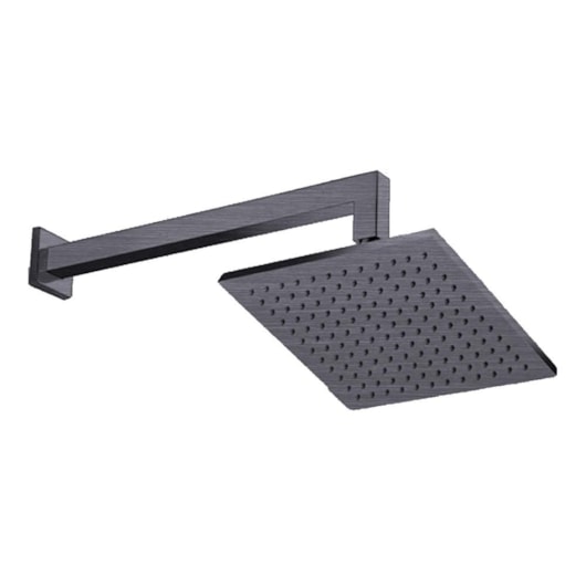 Chuveiro De Parede Quadrado Rb4185p Titânio Escovado Rubinettos 30x30cm - Imagem principal - b70dffde-02b3-4bbd-a80a-0dd2a3469ab0