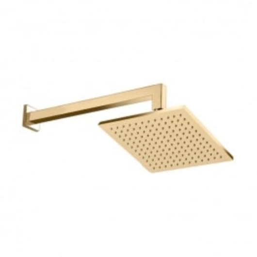 Chuveiro De Parede Quadrado Rb74185p Dourado Rubinettos 30x30cm - Imagem principal - 148b4596-d0c3-41a0-8353-9c4ac5a1bc75