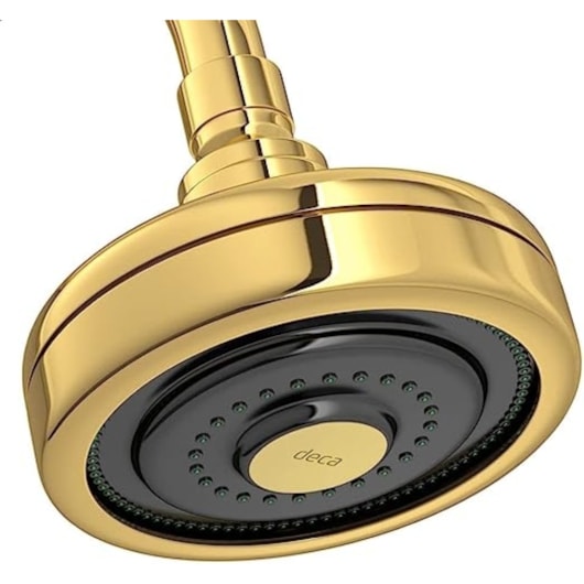 Chuveiro De Parede Redondo Acqua Plus Com Tubo Curvo Gold Deca - Imagem principal - d9ba799a-ef1b-4476-b839-b8671d4337c5