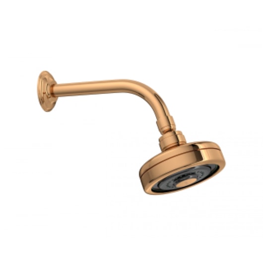 Chuveiro De Parede Redondo Acqua Plus Com Tubo Red Gold Deca - Imagem principal - 9f993cbf-bbec-49d7-8ee7-202d39d54e8a