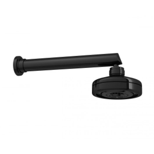 Chuveiro De Parede Redondo Acqua Plus Com Tubo Reto Black Noir Deca - Imagem principal - 7a15900d-028f-4b5e-a498-d97573d30fca