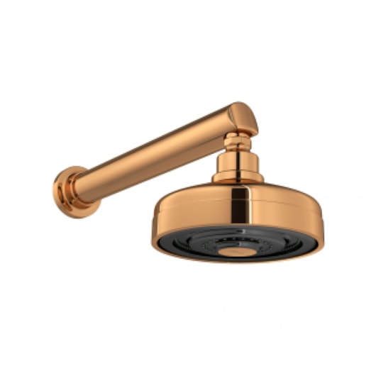 Chuveiro De Parede Redondo Acqua Plus Com Tubo Reto Gold Red Deca - Imagem principal - 87284dc9-8ebd-4b58-b6c5-e06d01a78a0b