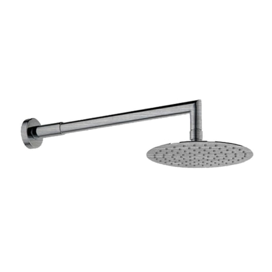 Chuveiro De Parede Redondo Rb4198p Aço Escovado Rubinettos 20cm - Imagem principal - e8347478-6ce4-4c75-afac-97a76a6702d3
