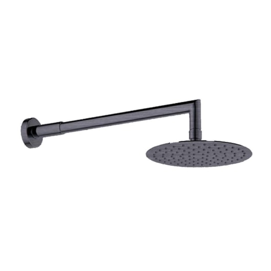Chuveiro De Parede Redondo Rb4198p Titânio Escovado Rubinettos 20cm - Imagem principal - a27106ec-fc0b-41c1-880a-fe6f8533a832