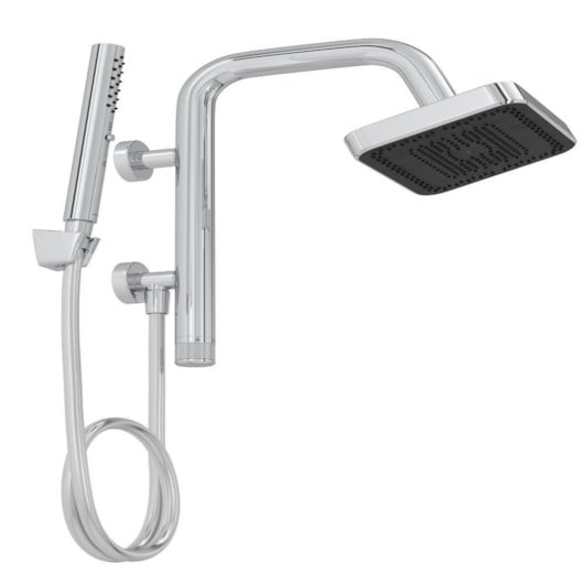 Chuveiro De Parede Retangular Com Desviador Select Eco Cromado Deca 20x16cm - Imagem principal - ea5b1c93-8e6e-4f9c-91e8-7985018dbc60