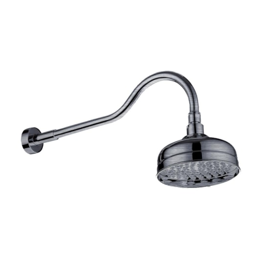 Chuveiro De Parede Retro Rb6857 Aço Escovado Rubinettos - Imagem principal - 41599bd2-9f04-4717-b6d0-246413b3b17d