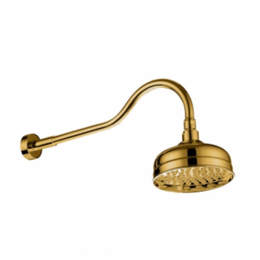 Chuveiro De Parede Retro Rb7857 Dourado Rubinettos - Imagem principal - 50d1725b-dfdb-4260-b66a-c75d3db7381e
