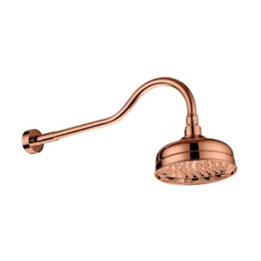 Chuveiro De Parede Retro Rb8857 Rose Gold Rubinettos - Imagem principal - e19d031b-5807-4e3e-bafc-daab336bf831