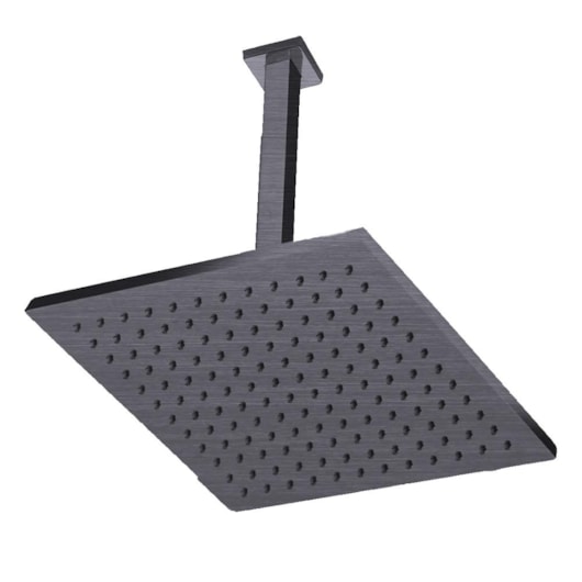 Chuveiro De Teto Com Braço Kr108t Titânio Escovado Kromma 30x30cm - Imagem principal - b7a39f2d-7310-489a-87d8-5c34451aba34