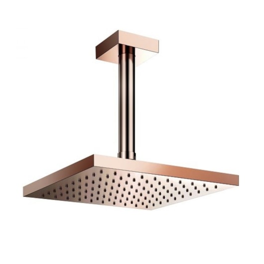 Chuveiro De Teto Quadrado Heaven Q200 Cobre Polido Docol - Imagem principal - 7857e15c-9722-4cf4-aa4a-fc9bdde383b7