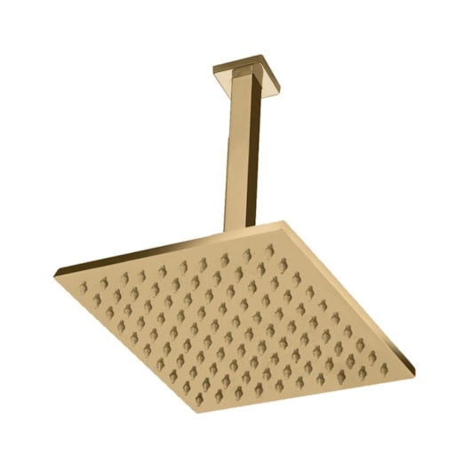 Chuveiro De Teto Quadrado Rb4180t Champagne Matte Rubinettos 20x20cm - Imagem principal - cba4a90b-5a30-4659-a25e-29c5c6724070