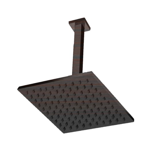 Chuveiro De Teto Quadrado Rb4180t Ébano Escovado Rubinettos 20x20cm - Imagem principal - 799d2650-ec12-4527-b4d5-7d22dedab93f