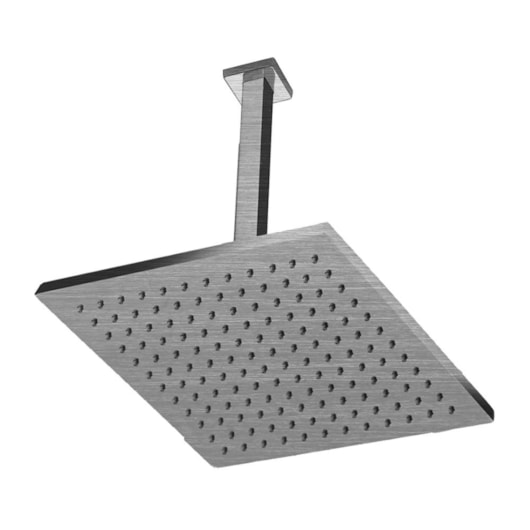 Chuveiro De Teto Quadrado Rb4185t Aço Escovado Rubinettos 30x30cm - Imagem principal - 8eb74696-c818-4e83-aa22-fb785ef45d00