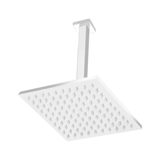 Chuveiro De Teto Quadrado Rb4185t Branco Matte Rubinettos 30x30cm - Imagem principal - 5f619c49-3a3f-407d-b11f-5113a3905956