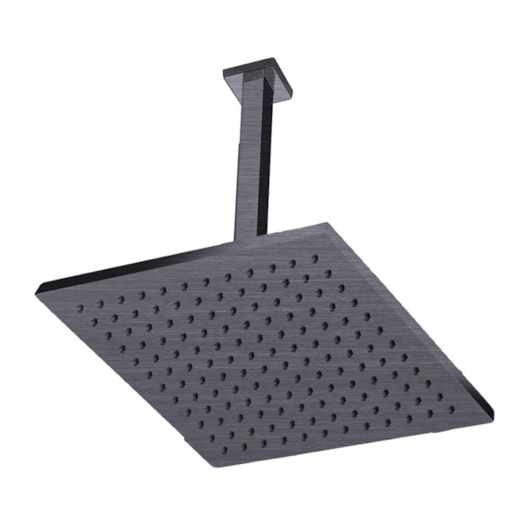 Chuveiro De Teto Quadrado Rb4185t Titânio Escovado Rubinettos 30x30cm - Imagem principal - 41f6daba-70f2-4e96-a1b7-90e1698a4190