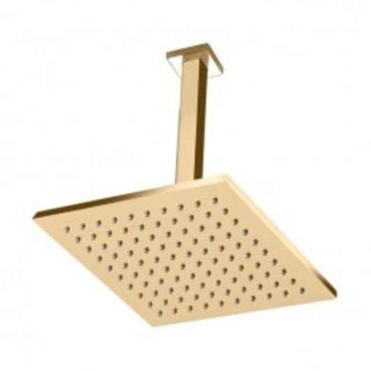 Chuveiro De Teto Quadrado Rb74180t Dourado Rubinettos 20x20cm - Imagem principal - 0e28dfd1-5bfd-4071-af7c-b61e1247a179