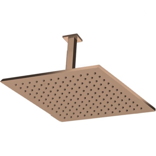 Chuveiro De Teto Quadrado Rb84190t Rose Gold Rubinettos 40x40cm - Imagem principal - f697756c-56b1-4410-8da3-4bb51ebbf7bf