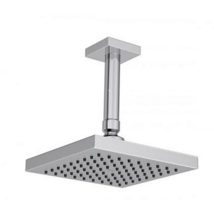 Chuveiro De Teto Quadratta Cubo Acqua Plus Com Tubo Cromado Deca