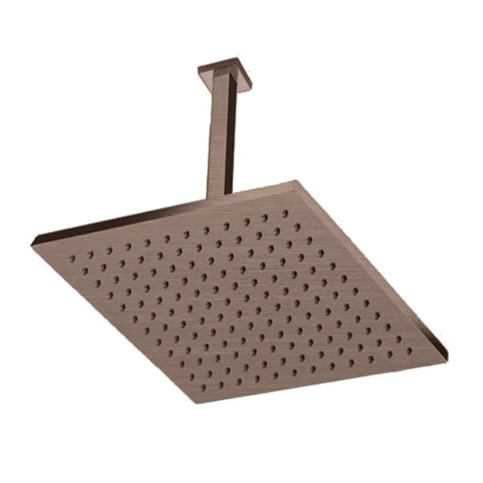 Chuveiro De Teto Rb4190t Bronze Hera Escovado Rubinettos 40x40cm - Imagem principal - aa9c8a42-fb3e-4249-99e8-5691ef0dbd47