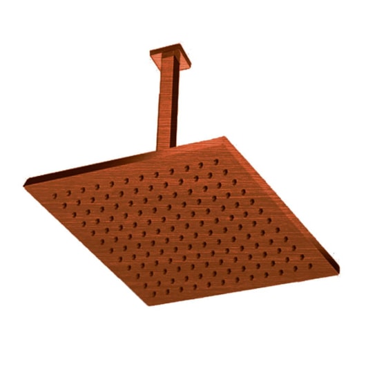 Chuveiro De Teto Rb4190t Cobre Escovado Rubinettos 40x40cm - Imagem principal - 8434efa0-0d2b-49e7-81f3-ec18ec8084bb
