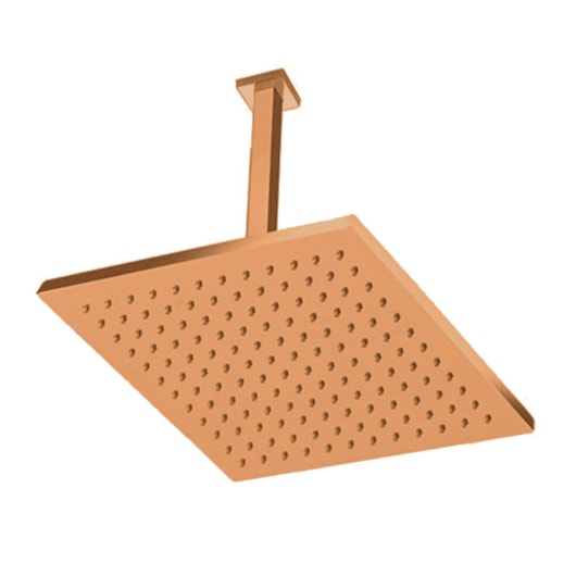 Chuveiro De Teto Rb4190t Rose Gold Matte Rubinettos 40x40cm - Imagem principal - 50a83a0d-5265-4101-baa1-546521222a3e