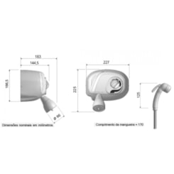 Chuveiro Digital Potenza Flex 220v 7800w Branco Cardal