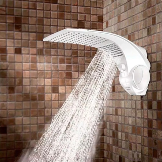 Chuveiro Duo Shower Quadra Branco Lorenzetti 127V 5500W - Imagem principal - b41c373d-b80d-4f88-b43b-19da1fbb03e2