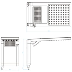 Chuveiro Eletrônico Acqua Duo Preto Matte Gold Lorenzetti 127V 5500W