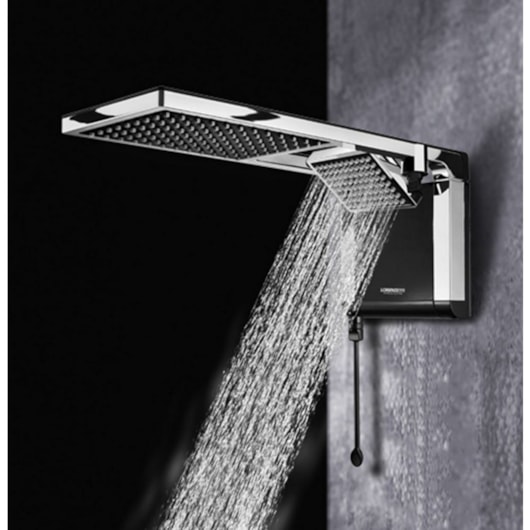 Chuveiro Eletrônico Acqua Duo Ultra 220v 6800w Preto/cromado Lorenzetti - Imagem principal - 2245606e-684c-4e9c-a617-f72d8392a56f