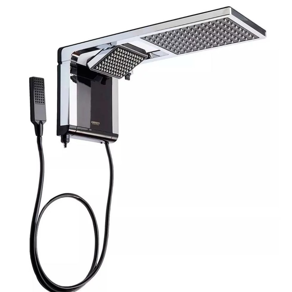 Chuveiro Eletrônico Acqua Duo Ultra 220v 7800w Preto/cromada Lorenzetti ...
