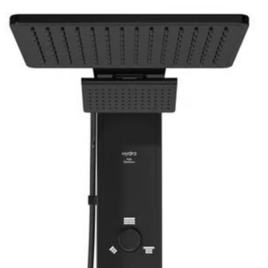 Chuveiro Eletrônico Ducha de Parede Falls Power Preto 7700W 220V Hydra  - Imagem principal - 7eae0b8a-9444-4869-93a9-df79663d844e