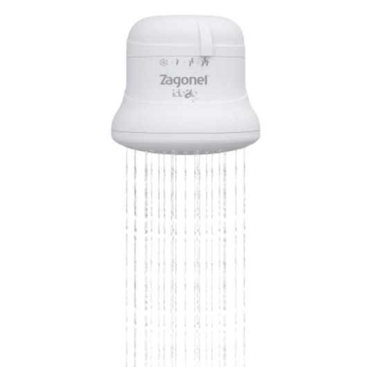 Chuveiro Ideale Plus 4 Temperaturas Branco 6800W 220V Zagonel - Imagem principal - 99666afd-c316-4fb5-878e-8643ef2ca749