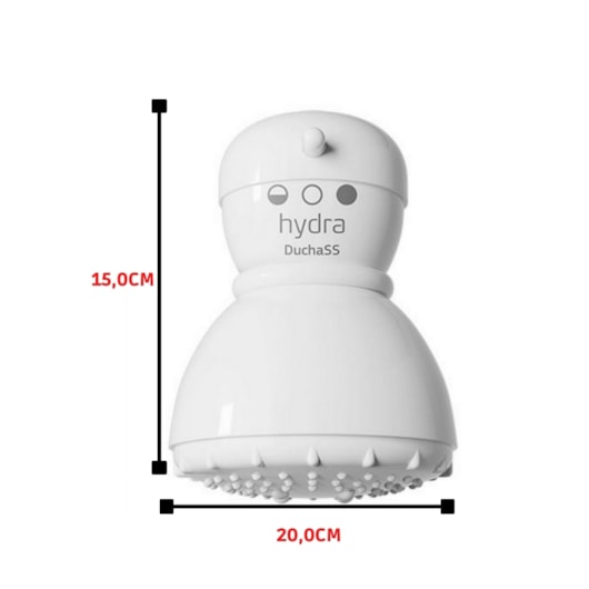 Chuveiro Multitemperaturas Ballerina 3t 220v 4400w Branco Hydra - Imagem principal - 4d18262c-061e-4a08-ad5b-251ad3aa98c2