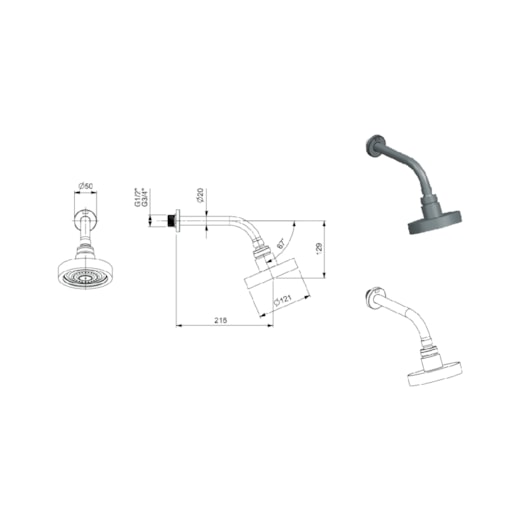 Chuveiro Redondo Auto Limpeza Preto Matte Master Celite 12cm - Imagem principal - bda8f40c-1f24-4cad-99f8-3ad9ee0dfc91
