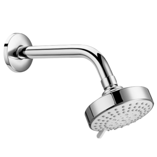 Chuveiro Redondo Com Braço De Parede 3 Funções Stella Cromado Roca 10cm - Imagem principal - 40e564a7-c4c2-4ffd-a82e-d49210439a91