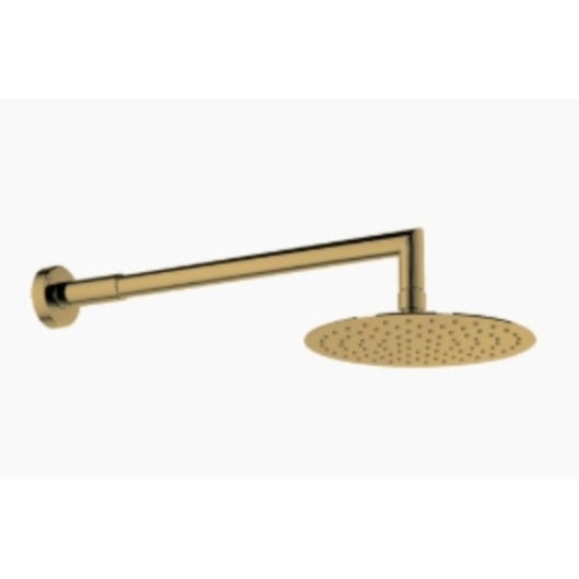 Chuveiro Redondo Com Braço Rb74198p Dourado Rubinettos 20cm - Imagem principal - d28cb679-db3a-42ca-ab9d-46e6d7c974af