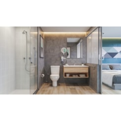 Chuveiro Redondo Com Ducha Smart Cromado Celite 15x26,9x8cm
