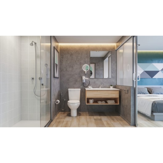 Chuveiro Redondo Com Ducha Smart Cromado Celite 15x26,9x8cm - Imagem principal - 6be59e66-3bfe-4280-bc39-13f4df42a8ea