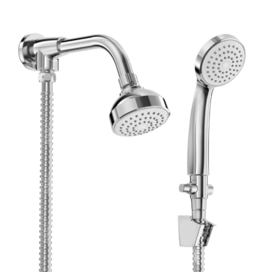 Chuveiro Redondo Com Ducha Smart Cromado Celite 15x26,9x8cm - Imagem principal - ced64e24-ccbe-4ea0-93be-ecc480b0119d