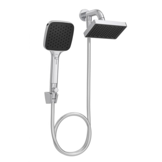 Chuveiro Retangular De Parede Com Desviador Cromado Deca 9x15cm - Imagem principal - 9f206596-8f68-4253-9704-2a21e4360adb