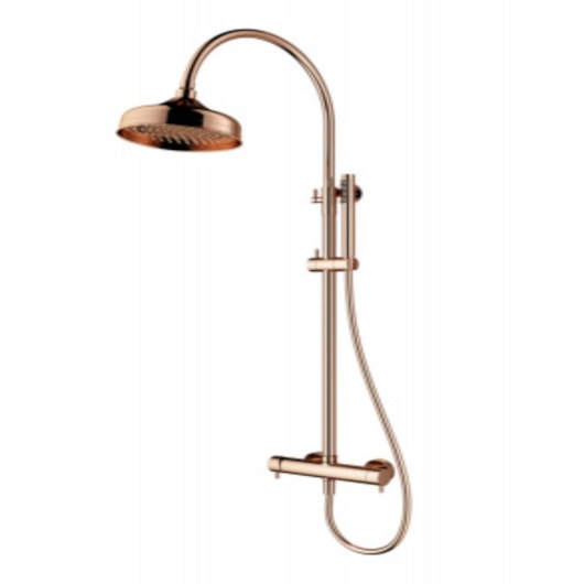 Chuveiro Retrátil de Coluna Estilo Retro Rb8100 Rose Gold Rubinettos - Imagem principal - 88d0e91e-c78a-452b-beb9-539edf79681a