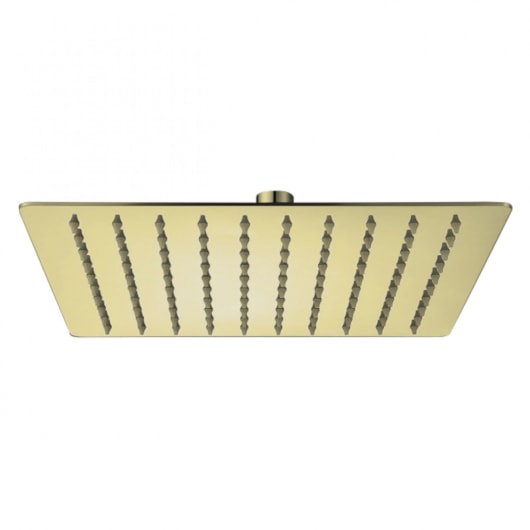Chuveiro Slim Ouro Escovado Lexxa 20x20cm - Imagem principal - 810cd557-f4d9-4422-a0f6-35aad5cc29e3