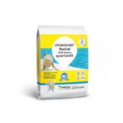 Cimenticola Flexível AC3 Saco de Plastico 20Kg Branco Quartzolit