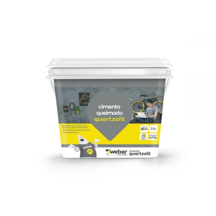 Cimento Queimado 4,5kg Cinza Quartzolit